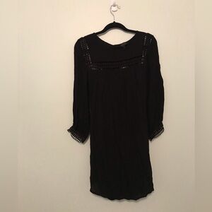 NWT Lucky Brand Long Sleeve Black Dress Size Small